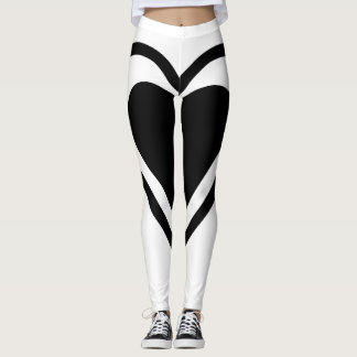 Leggings Guêtres sexy du coeur des femmes