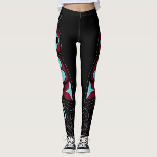 Leggings Guêtres tribales de plume