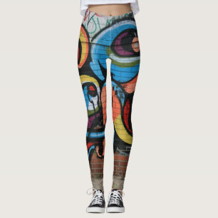 Leggings Guêtres urbaines de yoga d'art de rue de graffiti