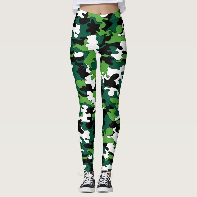Leggings Guêtres vert clair de Camo (Devant)