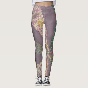 Leggings Guêtres vintages de bloc d'édredon - conception