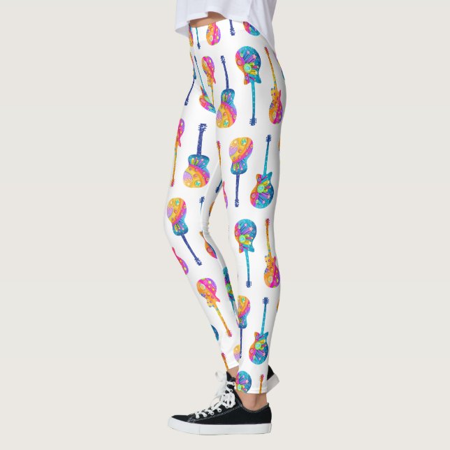LEGGINGS GUITAR POP ART (Gauche)