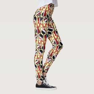 Leggings Guitare Art - Union Jack Drapeau britannique Angle