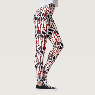 Leggings Guitare Art - Union Jack Drapeau britannique Angle