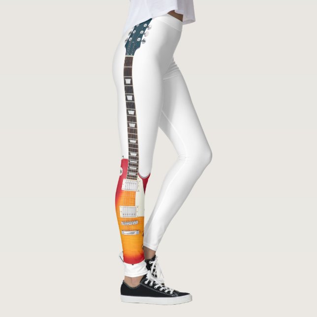 LEGGINGS GUITARE ÉLECTRIQUE SUNBURST ICONIQUE UNIQUE (Droite)