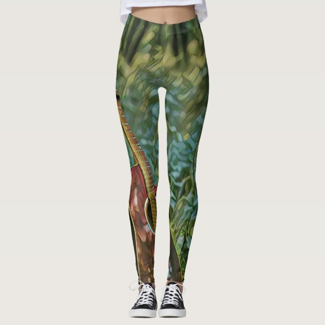 Leggings Guitarist birthday gift (Devant)