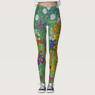 Leggings Gustav Klimt Bauerngarten Flower Garden Art