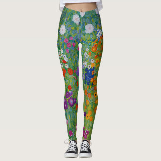 Leggings Gustav Klimt Bauerngarten Flower Garden Art