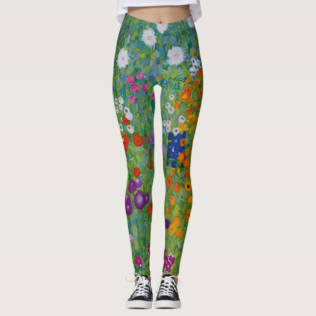 Leggings Gustav Klimt Bauerngarten Flower Garden Art (Devant)