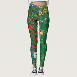 Leggings Gustav Klimt - Jardin agricole avec tournesols