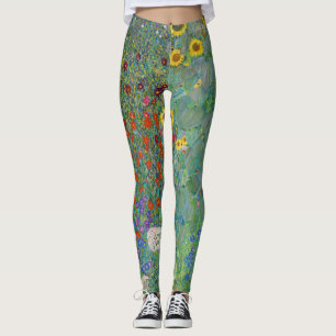 Leggings Gustav Klimt - Jardin de campagne avec tournesols