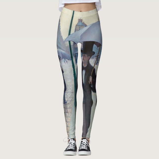 Leggings Gustave Caillebotte - Rue de Paris ; Temps de plui (Devant)