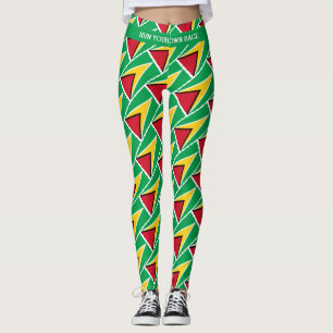 Leggings GUYANA Texte personnalisé EXÉCUTEZ VOTRE PROPRE Dr