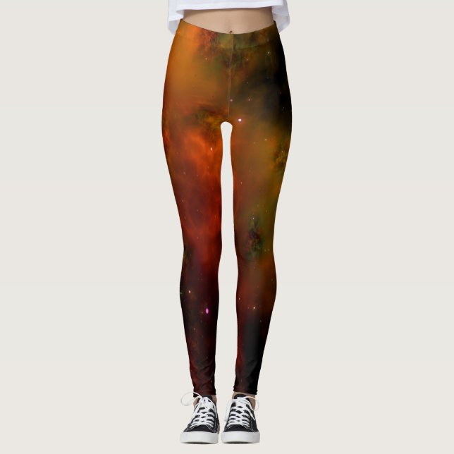 Leggings Habillement aquarelle pour les regards de vacances (Devant)