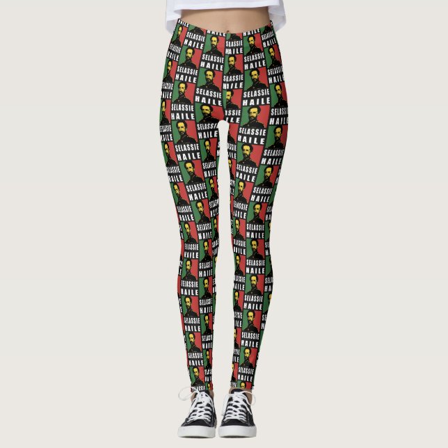 Leggings Haile Selassie - Roi des rois - Leggins de Yoga (Devant)
