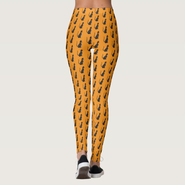 Leggings Halloween Chat Noir (Dos)