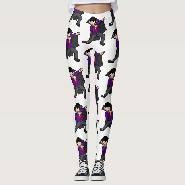 Leggings halloween dabbing dracula vampire (Devant)