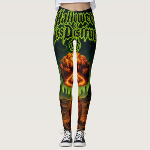 Leggings Halloween de destruction massive Citrouille radioa
