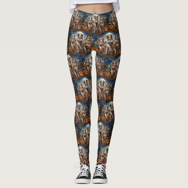 Leggings Halloween Éffrayant en Nouvelle-Écosse (Devant)