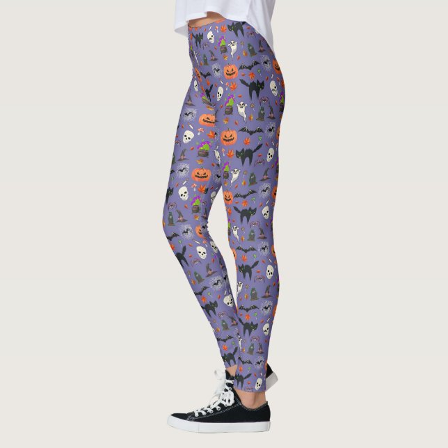 Leggings Halloween Éffrayante Et Mignonne (Gauche)