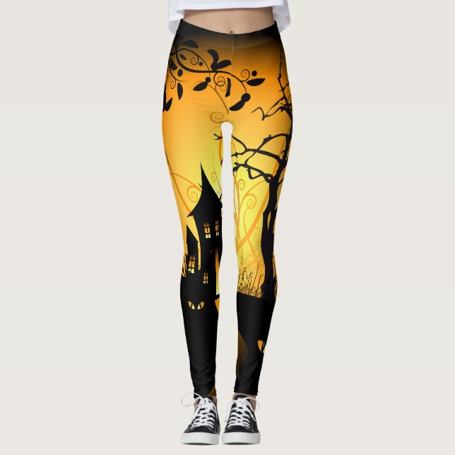 Leggings Halloween heureux 12 (Devant)