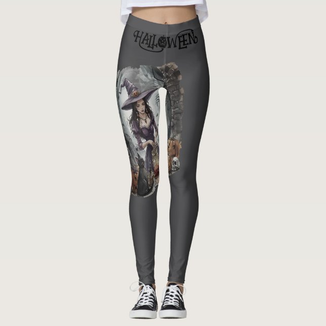 Leggings Halloween, Le Bouillon de Minuit de la Sorcière Le (Devant)