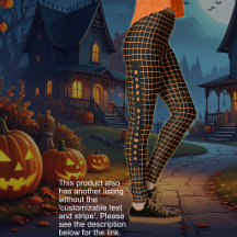 Halloween - Noir avec filet orange OPTION TEXTE