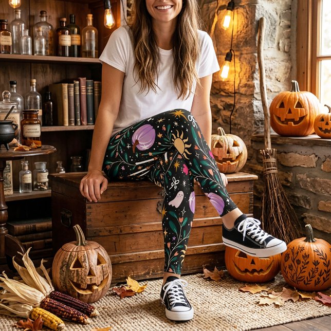 Leggings Halloween Opulent Mignon Fantaisiste Épouvantable  (Créateur téléchargé)