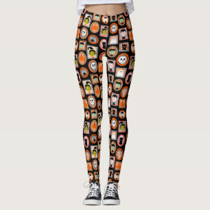 Leggings Halloween Portraits Cute illustré