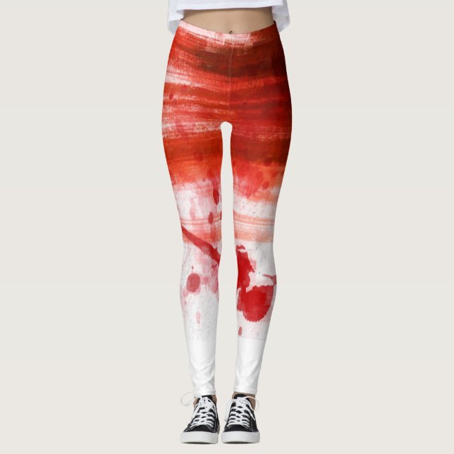 Leggings Halloween rouge (Devant)