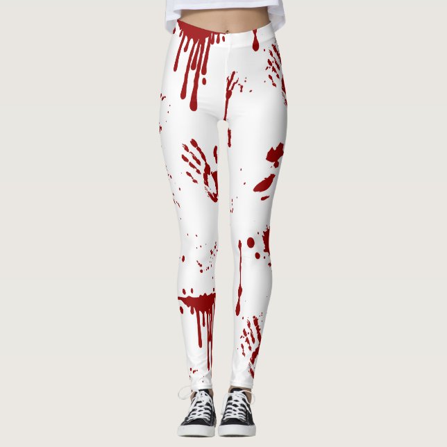 Leggings Halloween sanglante Sanglante (Devant)