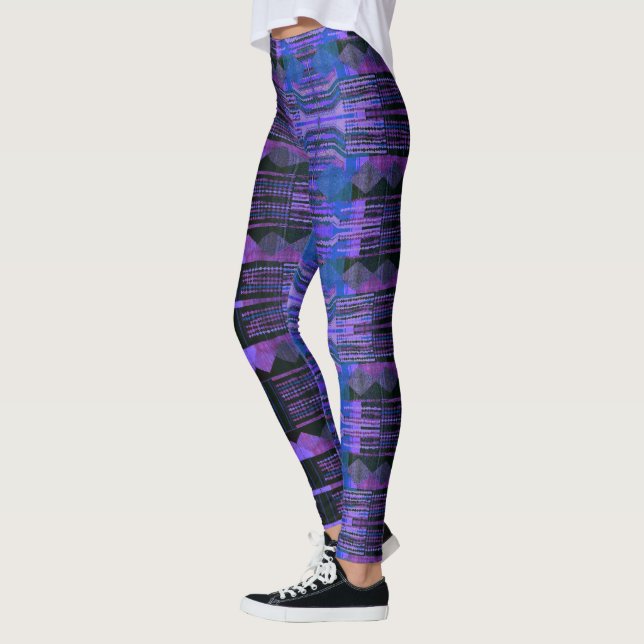Leggings HAMbyWG - bleu violet noir (Gauche)