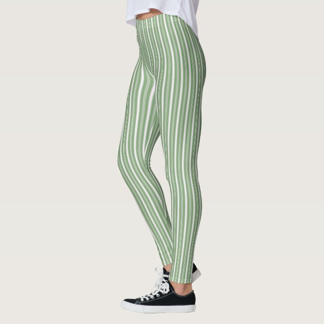 Leggings HAMbyWG - Légendes - Vert clair et blanc (Gauche)
