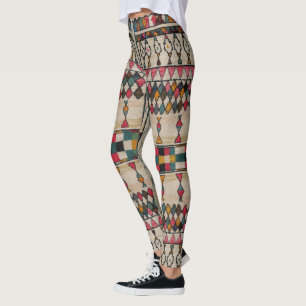 Leggings HAMbyWG Vintage Tribal Blanc cassé/Rse/Tl