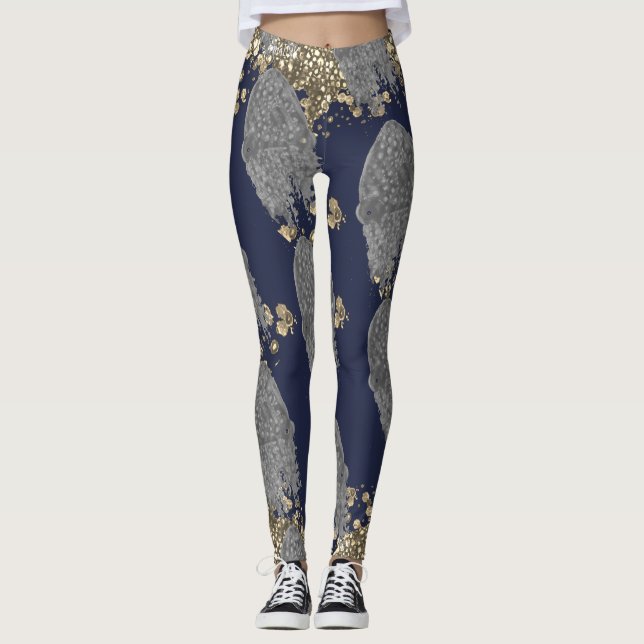 Leggings Hanche et guêtres géniales de concepteur (Devant)