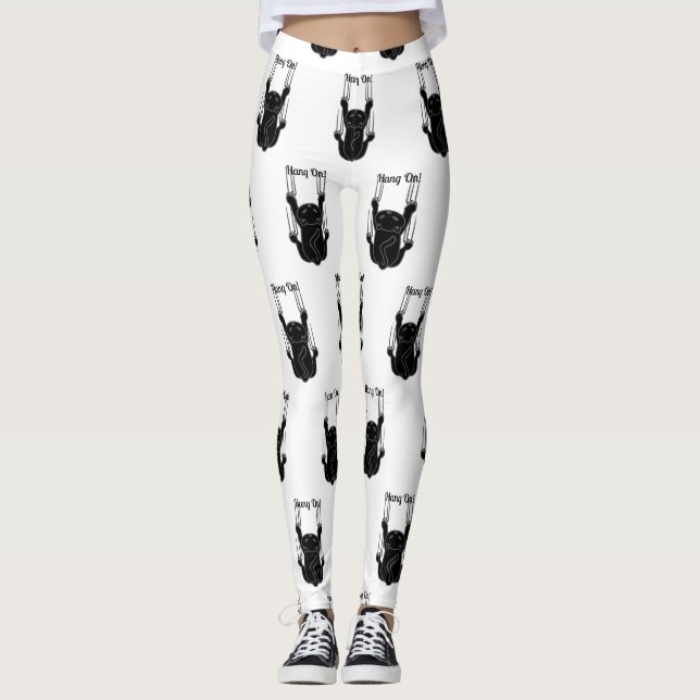 Leggings Hang On Black Cat (Devant)