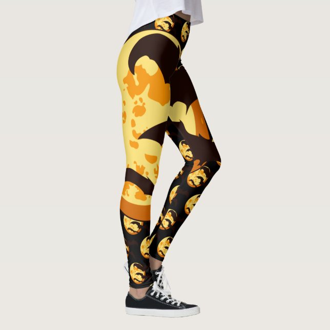 Leggings Happy Halloween Éffrayant chauve-souris (Droite)