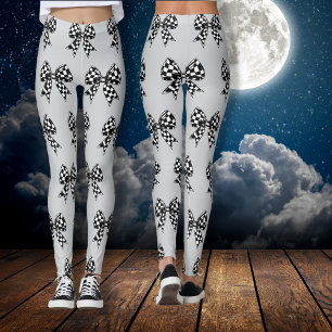 Leggings Happy Halloween gris coché noir arcs Coquette