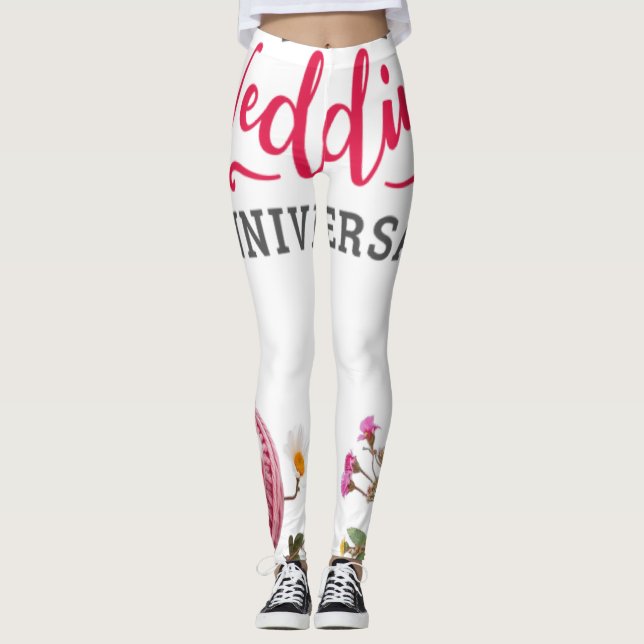 Leggings Happy Wedding anniversary  (Devant)