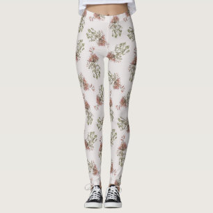 Leggings Harmonie de fleurs chaudes Motif floral