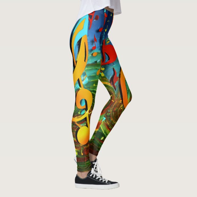 Leggings Harmonie Mélodique : Ma Chanson De Musique Favorit (Droite)