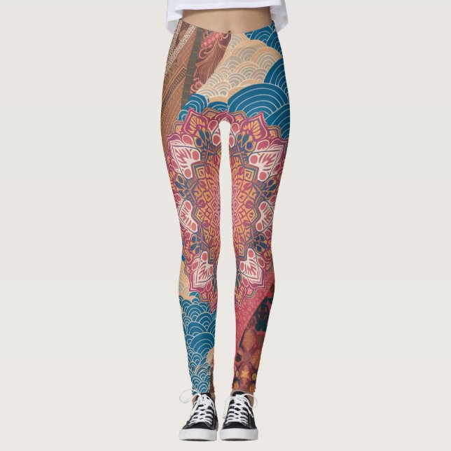 Leggings Harmonie mondiale Fusion culturelle (Devant)