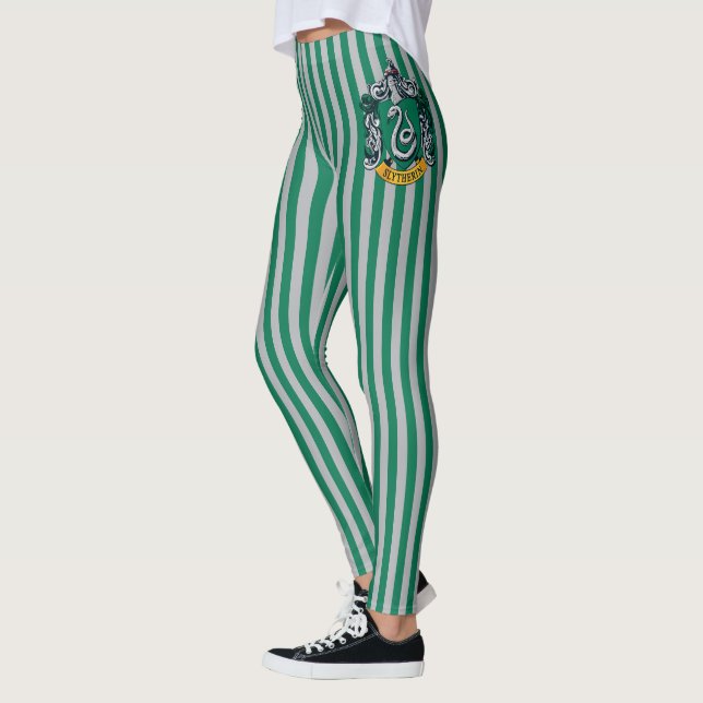 Leggings Harry Potter | Blason de Serpentard avec bannière  (Gauche)