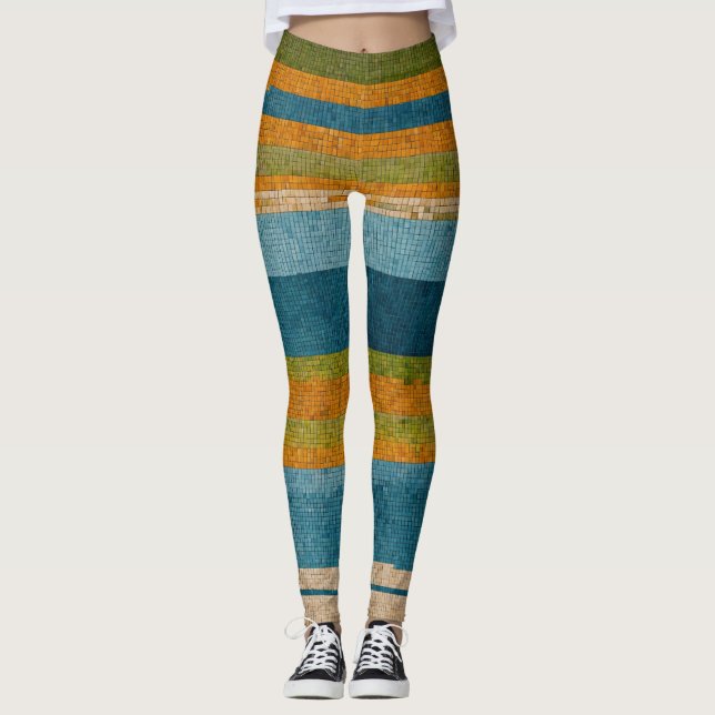 Leggings haute taille pour femmes - Design (Devant)