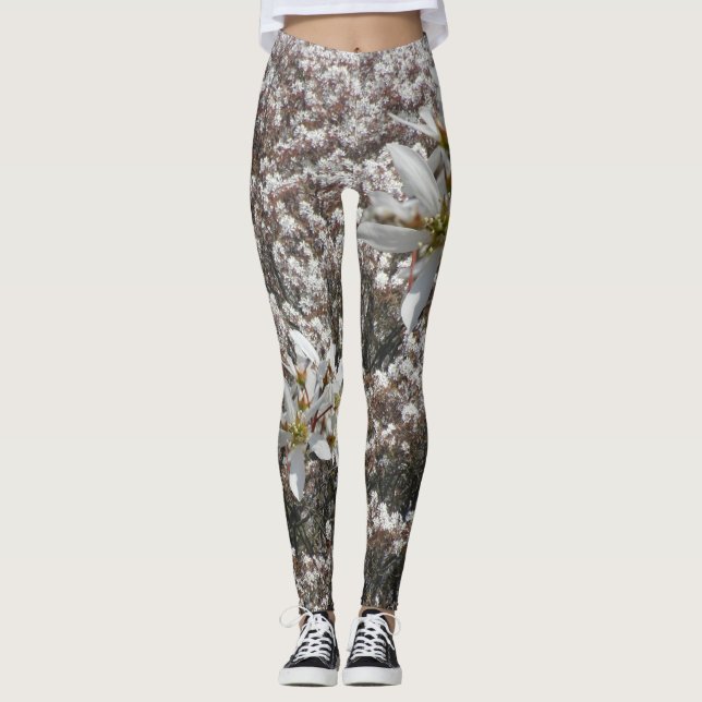 Leggings Hauteur des fleurs de raisin (Devant)
