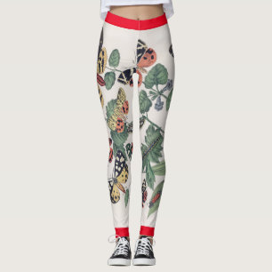 LEGGINGS HAUTEUR ET FEUILLES IMPRIMÉES