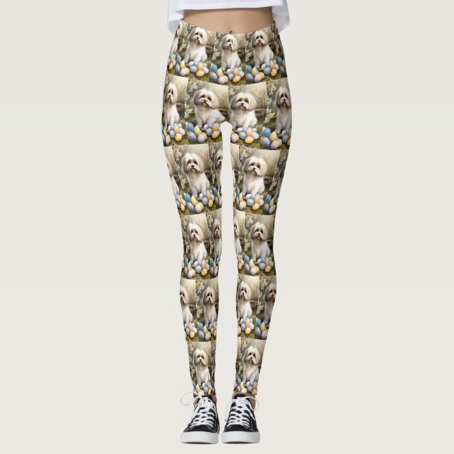 Leggings Havanais avec oeufs de Pâques (Devant)