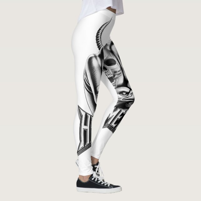 Leggings Heavy Metal Faust avec Adler Totenkopf (Droite)