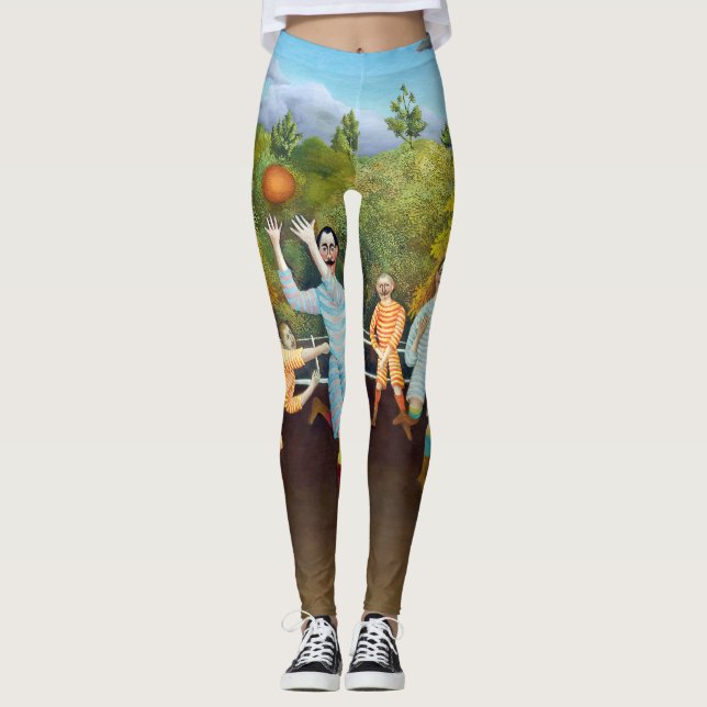 Leggings Henri Rousseau - Les joueurs de football (Devant)