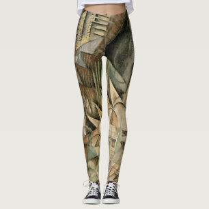 Leggings Heure de pointe, New York par Max Weber, Cubisme V